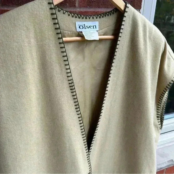 NWT OLSEN Wool Cashmere Vest PTP 24” - Picture 9 of 13